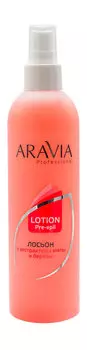 Лосьон для подготовки кожи с экстрактами мяты и березы Aravia Professional Lotion Pre-Epil