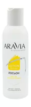 Лосьон для замедления роста волос с экстрактом лимона Aravia Professional Lotion Post-Epil Lemon
