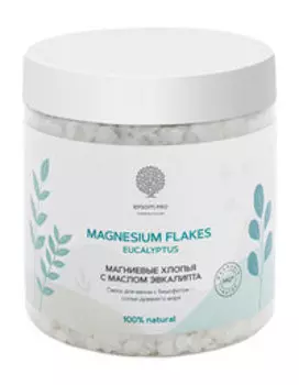 Магниевые хлопья для ванны с маслом эвкалипта Epsom.pro Eucalyptus Magnesium Flakes