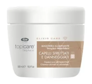 Маска-эликсир для восстановления и придания сияющего блеска волосам Lisap Milano Top Care Repair Elixir Care Mask
