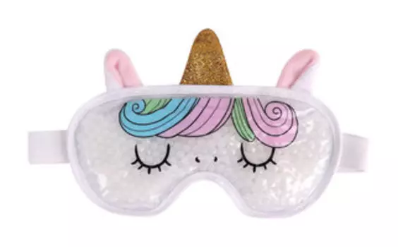 Маска для глаз Pakcare Hot & Cold Gel Beads Animals Unicorn Eye Mask
