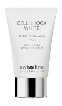 Маска для лица с эффектом сияния с гликолиевой кислотой 5% Swiss Line Cell Shock White Brightening-Aura Mask