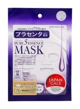 Маска для лица с экстрактом плаценты Japan Gals Pure 5 Essence Mask Placenta