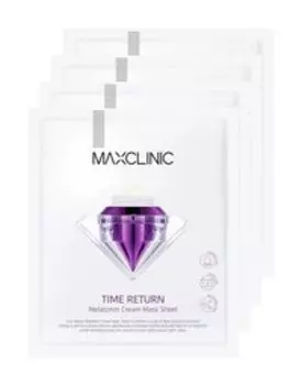 Маска для лица с мелатонином Maxclinic Time Return Melatonin Cream Mask Sheet