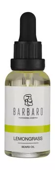 Масло для бороды с ароматом лемонграсса, нероли и древесных нот Barbaro Lemongrass Beard Oil