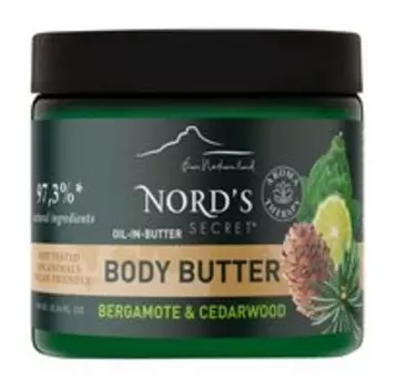 Масло для тела с ароматом бергамота и кедра Nord's Secret Body Oil-in-Butter Bergamote & Cedarwood