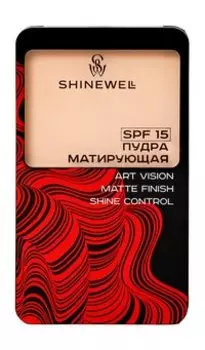 Матирующая пудра для лица Shinewell Art Vision Matte Finish Shine Control SPF 15 Powder