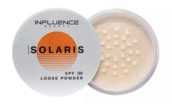 Матирующая рассыпчатая пудра для лица Influence Beauty Solaris Loose Powder SPF 30