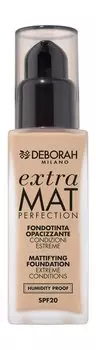 Матирующая тональная основа для лица Deborah Milano Extra Mat Perfection Mattifying Foundation SPF 20