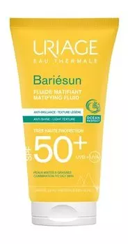 Матирующая водостойкая солнцезащитная эмульсия Uriage Bariesun Matifying Fluid SPF 50+