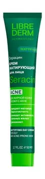 Матирующий дневной крем для жирной кожи лица Librederm Seracin Mattifying Day Cream