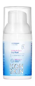 Матирующий дневной крем-флюид с эффектом пудры Icon Skin Re:Program Matt&Care Day Fluid