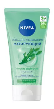 Матирующий гель для умывания склонной к жирности кожи лица Nivea Гель для умывания Матирующий Морские водоросли и Hydramine