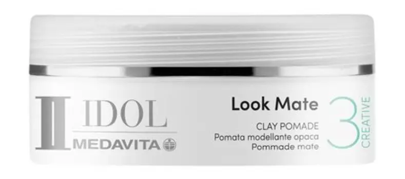 Матовая глина для моделирования волос средней фиксации Medavita Idol Creative Look Mate Clay Pomade
