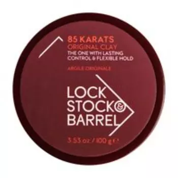 Матовая глина для укладки густых и жестких волос сильной степени фиксации Lock Stock & Barrel 85 Кarats Original Clay