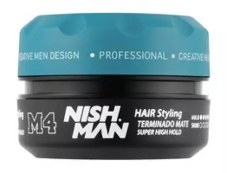 Матовая глина для волос ультрасильной фиксации Nishman Hair Styling Matte Finish M4