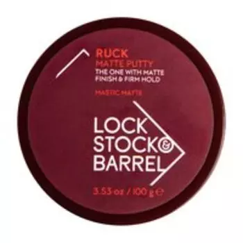 Матовая мастика для укладки волос сильной степени фиксации Lock Stock & Barrel Ruck Matte Putty