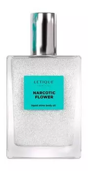 Мерцающее парфюмированное масло для тела Letique Narcotic Flower Liquid Shine Body Oil