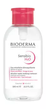 Мицеллярная вода для чувствительной кожи лица с помпой Bioderma Sensibio H2O Reversed Pump