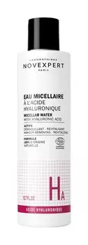 Мицеллярная вода с гиалуроновой кислотой Novexpert Micellar Water With Hyaluronic Acid