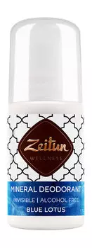 Минеральный шариковый дезодорант с коллоидным серебром Zeitun Mineral Deodorant Blue Lotos