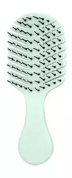 Мини-расческа для волос с пластиковыми зубцами Lei Расческа массажная Продувная Мини Пастельно-зеленая