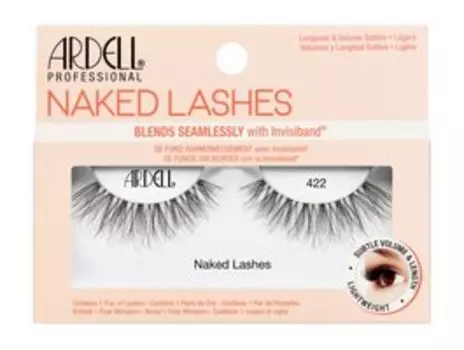 Многоразовые накладные ресницы из натурального волокна c лентой из силикона Ardell Naked Lashes 422