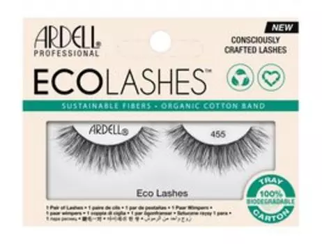 Многоразовые накладные ресницы из натурального волокна c лентой из хлопка Ardell Eco Lashes 455