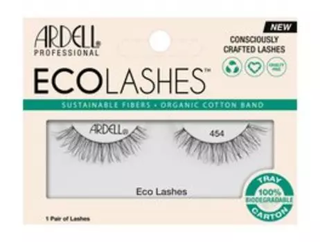 Многоразовые накладные ресницы из натурального волокна c лентой из хлопка Ardell Eco Lashes 454