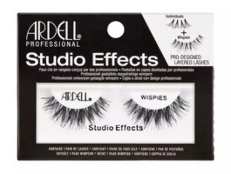 Многоразовые накладные ресницы из натурального волокна c лентой из силикона Ardell Studio Effects Whispies