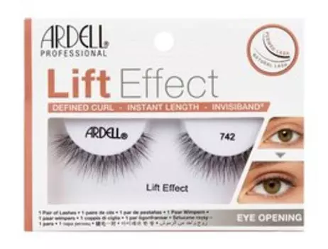 Многоразовые подкрученные накладные ресницы из натурального волокна Ardell Lift Effect 742