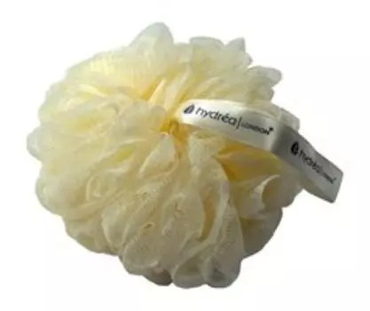 Мочалка-шар для тела Hydrea London Champagne cream Body Buffer (Soft Texture)