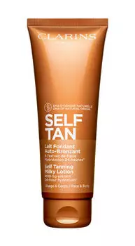 Молочко с эффектом загара для лица и тела Clarins Lait Fondant Auto-Bronzant Self Tanning Milky Lotion