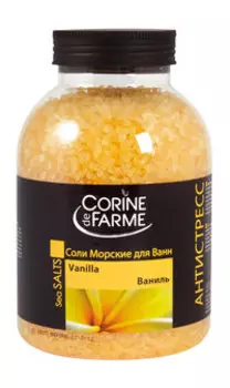 Морская соль для ванны с ароматом ванили Corine de Farme Sea Salts Vanilla