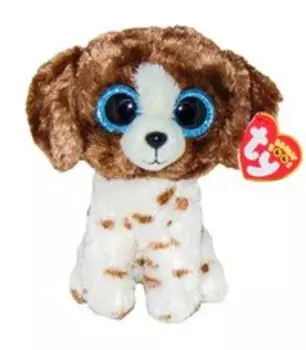 Мягкая игрушка TY Маддлс Бело-коричневая собачка
