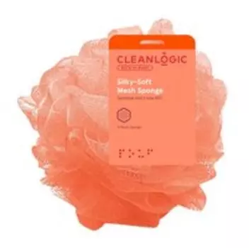 Мягкая мочалка-шар Cleanlogic Bath & Body Silky-Soft Mesh Sponge