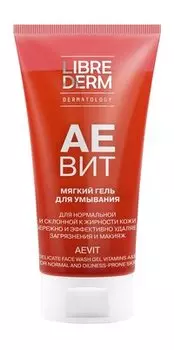 Мягкий гель для умывания с витаминами Librederm Aevit Delicate Face Wash Gel Vitamins A&E