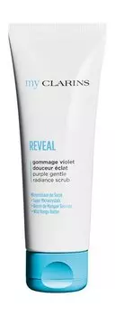 Мягкий скраб для сияния кожи лица Clarins My Clarins ReVeal Purple Gentle Radiance Scrub