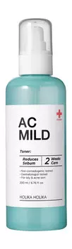 Мягкий тонер для проблемной кожи лица Holika Holika AC Mild Toner