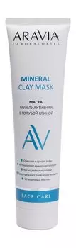 Мультиактивная маска для лица с голубой глиной Aravia Laboratories Mineral Clay Mask
