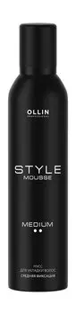 Мусс для укладки средней фиксации Ollin Professional Style Medium Mousse