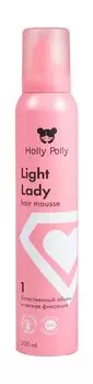 Мусс легкой фиксации для естественного объема волос Holly Polly Light Lady Hair Mousse