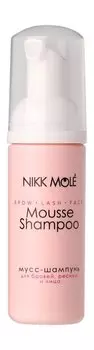 Мусс-шампунь для бровей, ресниц и лица Nikk Mole Brow-Lash-Face Mousse Shampoo