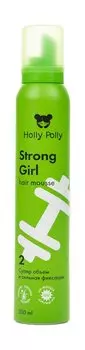Мусс сильной фиксации для суперобъема волос Holly Polly Strong Girl Hair Mousse