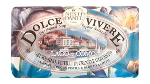 Мыло для тела с ароматом гиацинта и жасмина Nesti Dante Dolce Vivere Lago di Como Soap