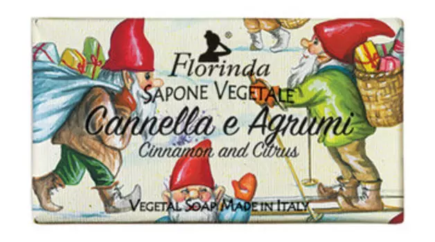 Мыло с ароматом корицы и цитрусы Florinda Soap Merry Christmas Cinnamon and Citrus