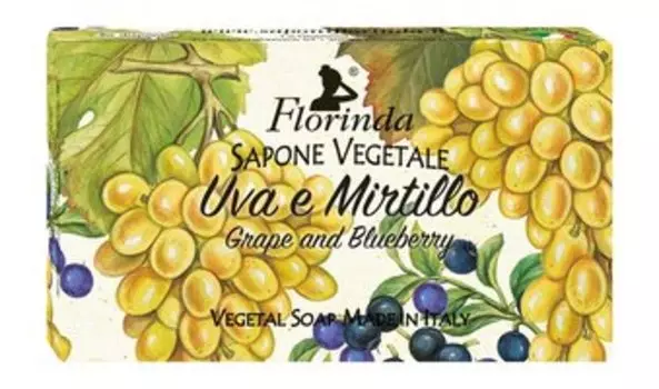 Мыло с ароматом винограда и черники Florinda Soap Grape and Blueberry