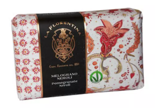 Мыло с экстрактами граната и цветка нероли La Florentina Soap Pomegranate and Neroli