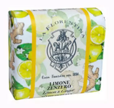 Мыло с экстрактами лимона и имбиря La Florentina Soap Lemon and Ginger