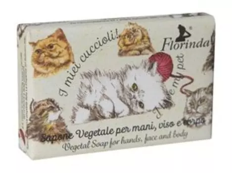 Мыло с экстрактами винограда и черники Florinda I Love my Pet Soap Grape and Blueberry